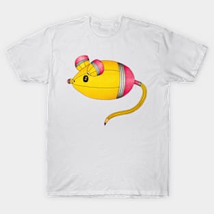 Pencil Mouse Drawing T-Shirt